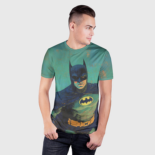 Мужская спорт-футболка Злой Бэтмен / 3D-принт – фото 3