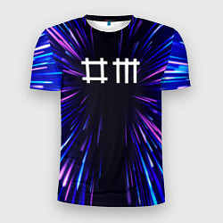 Футболка спортивная мужская Depeche Mode neon energy, цвет: 3D-принт