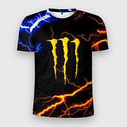 Футболка спортивная мужская Monster energy storm, цвет: 3D-принт