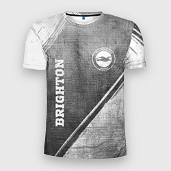 Мужская спорт-футболка Brighton - grey gradient вертикально