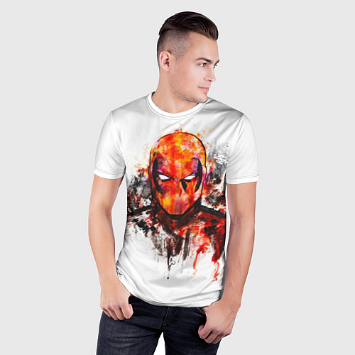 Мужская спорт-футболка Дэдпул краски / 3D-принт – фото 3