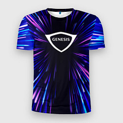 Футболка спортивная мужская Genesis neon energy, цвет: 3D-принт
