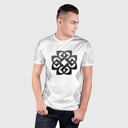 Футболка спортивная мужская Breaking Benjamin white poly, цвет: 3D-принт — фото 2
