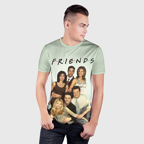 Мужская спорт-футболка Американский сериал - Друзья / 3D-принт – фото 3