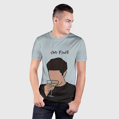 Мужская спорт-футболка Ross - im fine / 3D-принт – фото 3