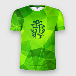 Футболка спортивная мужская Nickelback green poly, цвет: 3D-принт