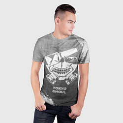 Футболка спортивная мужская Tokyo Ghoul - grey gradient, цвет: 3D-принт — фото 2