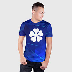 Футболка спортивная мужская Black Clover blue poly, цвет: 3D-принт — фото 2