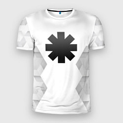 Футболка спортивная мужская Red Hot Chili Peppers white poly, цвет: 3D-принт