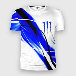 Футболка спортивная мужская Monster energy линии абстракции, цвет: 3D-принт