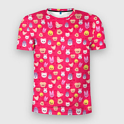 Футболка спортивная мужская Skzoo pattern pink, цвет: 3D-принт
