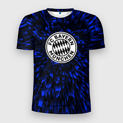 Футболка спортивная мужская Bayern blue energy, цвет: 3D-принт