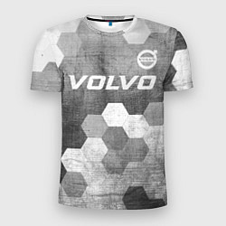 Футболка спортивная мужская Volvo - grey gradient посередине, цвет: 3D-принт