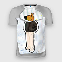Футболка спортивная мужская Чиловый парень - свидетель мем, цвет: 3D-принт