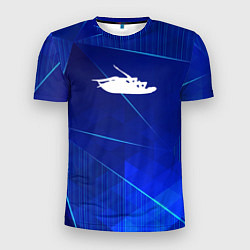 Футболка спортивная мужская Papa Roach blue poly, цвет: 3D-принт