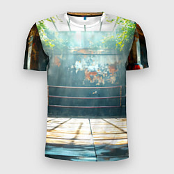 Футболка спортивная мужская Ринг под открытым небом, цвет: 3D-принт