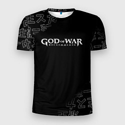 Футболка спортивная мужская Бог войны японские символы, цвет: 3D-принт