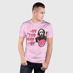 Футболка спортивная мужская Крик по телефону, цвет: 3D-принт — фото 2