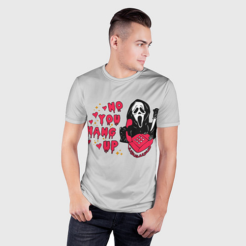 Мужская спорт-футболка Крик призрачный разговор / 3D-принт – фото 3