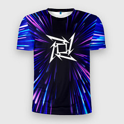 Футболка спортивная мужская Metallica neon energy, цвет: 3D-принт