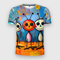 Футболка спортивная мужская Инопланетные человечки, цвет: 3D-принт
