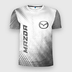 Футболка спортивная мужская Mazda - white gradient вертикально, цвет: 3D-принт