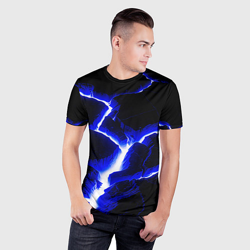 Мужская спорт-футболка The rift / 3D-принт – фото 3