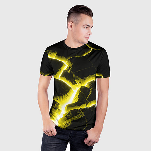Мужская спорт-футболка The rift / 3D-принт – фото 3