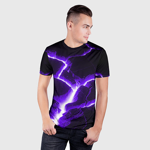 Мужская спорт-футболка The rift / 3D-принт – фото 3