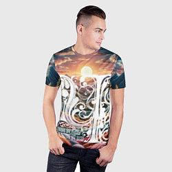 Футболка спортивная мужская Родина в сердце, цвет: 3D-принт — фото 2