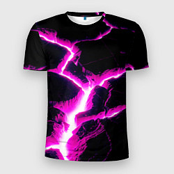 Футболка спортивная мужская Color pink black, цвет: 3D-принт