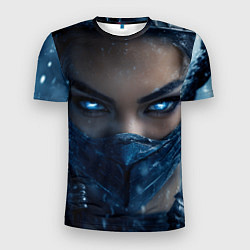 Футболка спортивная мужская Китана с ледяными глазами, цвет: 3D-принт