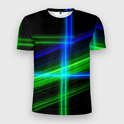 Мужская спорт-футболка Color blue black green