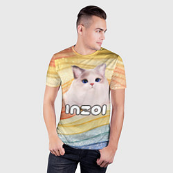 Футболка спортивная мужская Inzoi кошечка, цвет: 3D-принт — фото 2