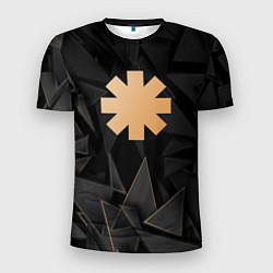 Футболка спортивная мужская Red Hot Chili Peppers golden poly, цвет: 3D-принт