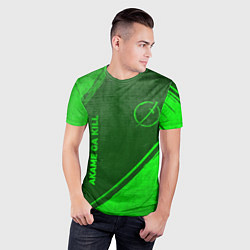 Футболка спортивная мужская Akame ga Kill - green gradient вертикально, цвет: 3D-принт — фото 2