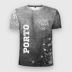 Футболка спортивная мужская Porto - grey gradient вертикально, цвет: 3D-принт