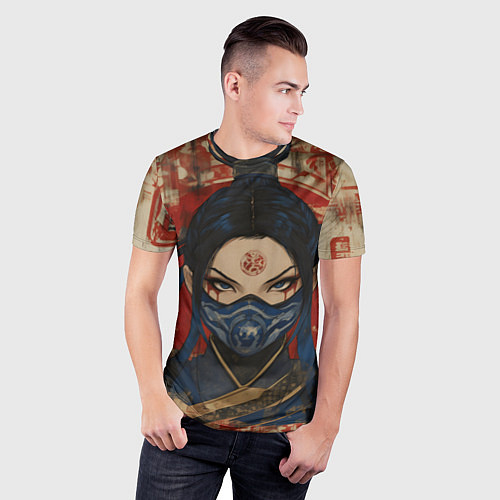 Мужская спорт-футболка Китана - японский стиль / 3D-принт – фото 3