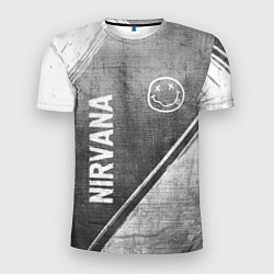 Футболка спортивная мужская Nirvana - grey gradient вертикально, цвет: 3D-принт