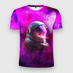 Футболка спортивная мужская Космонавт красочный, цвет: 3D-принт