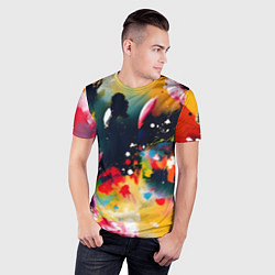 Футболка спортивная мужская Глубокая абстракция, цвет: 3D-принт — фото 2