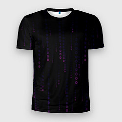 Футболка спортивная мужская Color black pink, цвет: 3D-принт