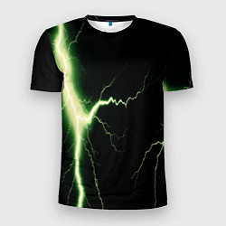 Мужская спорт-футболка Lightning yellow текстура