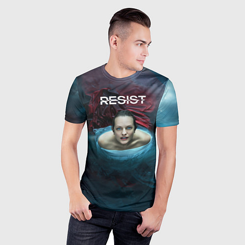 Мужская спорт-футболка Рассказ служанки - Джун / 3D-принт – фото 3