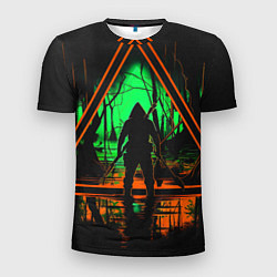 Футболка спортивная мужская Выживание в лесу, цвет: 3D-принт