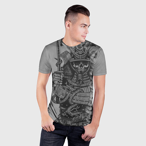 Мужская спорт-футболка Мертвый самурай призрак / 3D-принт – фото 3
