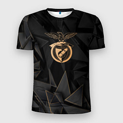 Футболка спортивная мужская Benfica golden poly, цвет: 3D-принт
