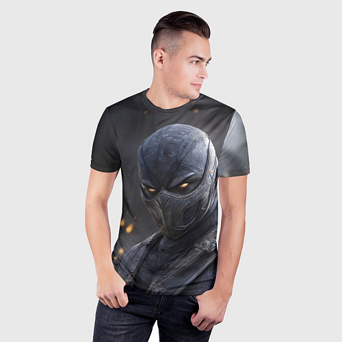 Мужская спорт-футболка Noob Saibot Mortal Kombat / 3D-принт – фото 3