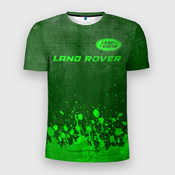 Футболка спортивная мужская Land Rover - green gradient посередине, цвет: 3D-принт
