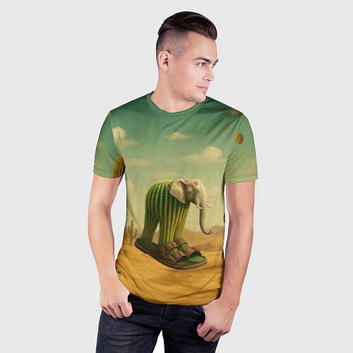 Мужская спорт-футболка Лирили ларила мем / 3D-принт – фото 3